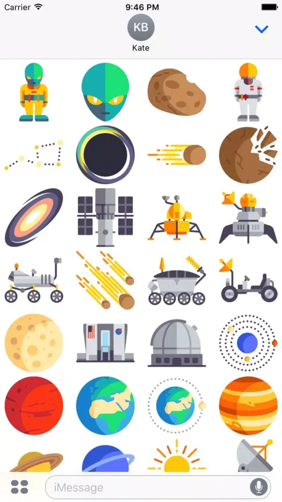 تصاویر Outer Space Sticker Pack