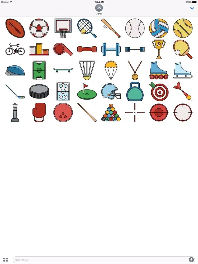 The Sports Sticker Pack iPad  스크린샷