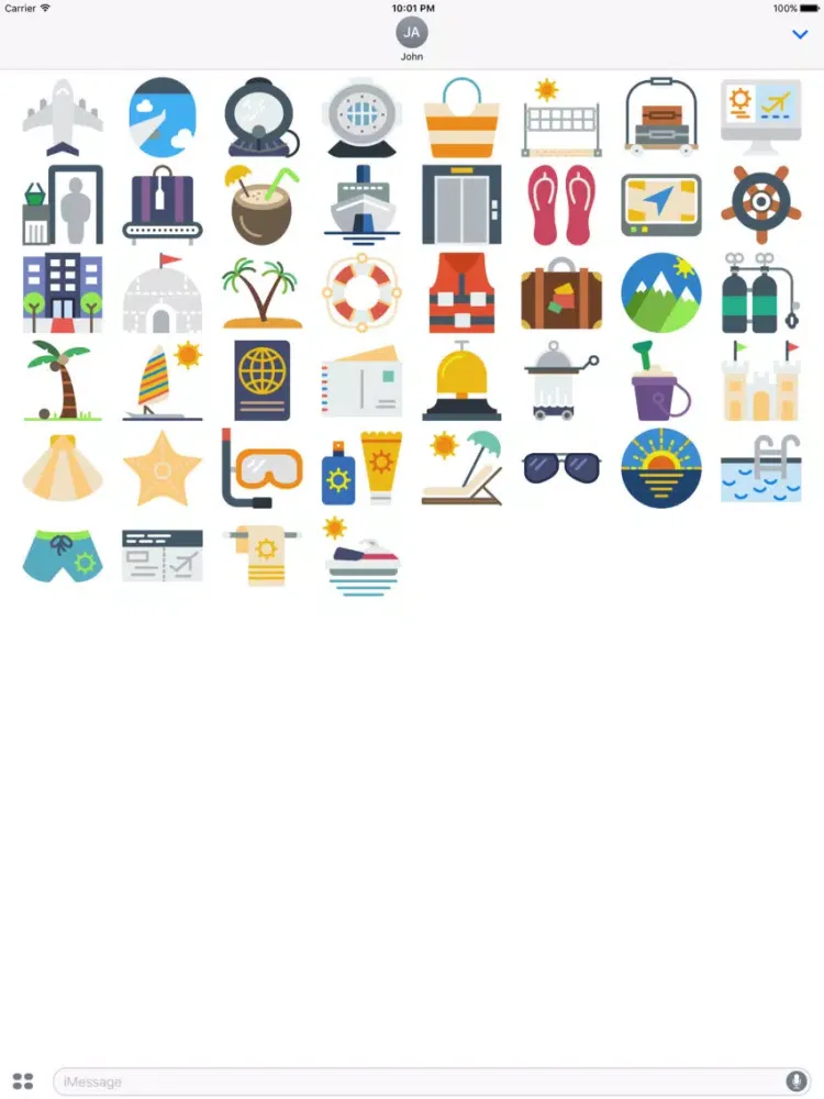 Ảnh chụp màn hình của The Travel Sticker Pack iPad 