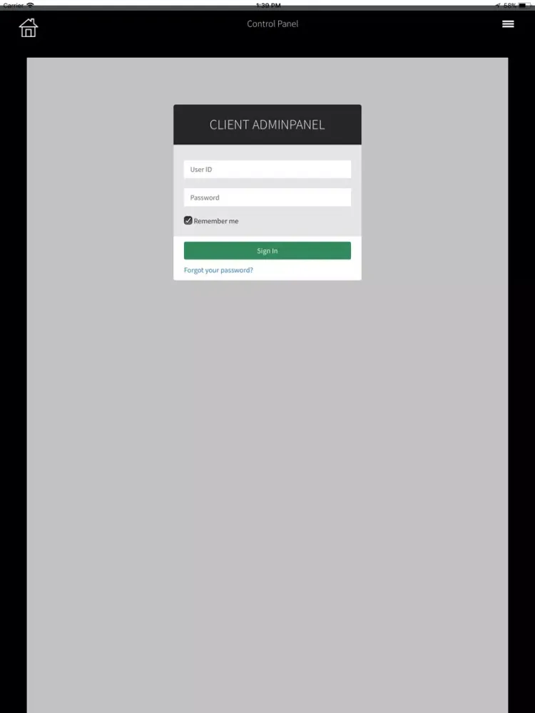 Tangkapan layar MK Executive Travel iPad 