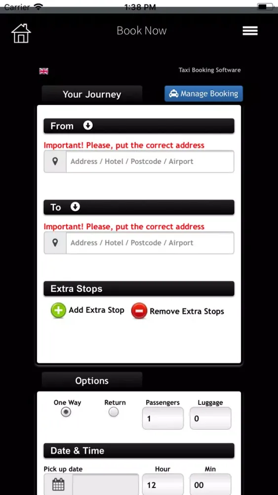 Tangkapan layar MK Executive Travel