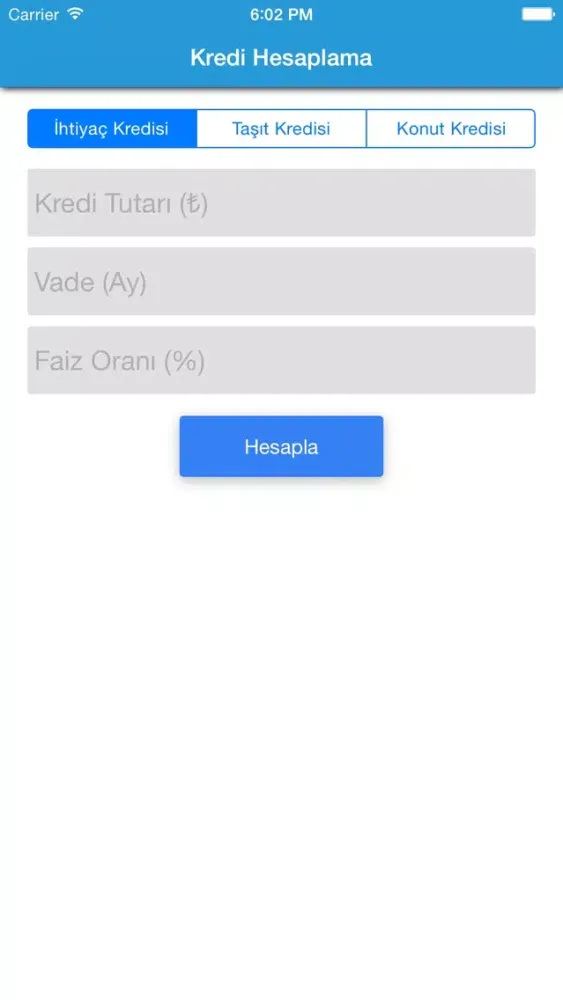 Zrzuty ekranu Kredi Hesaplama