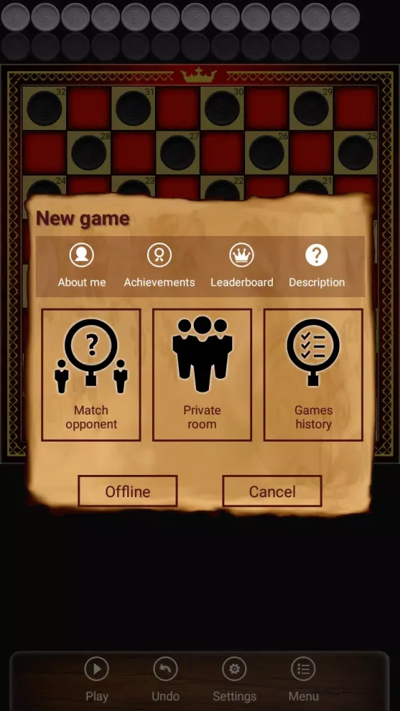 Spanish Damas - Online Screenshots