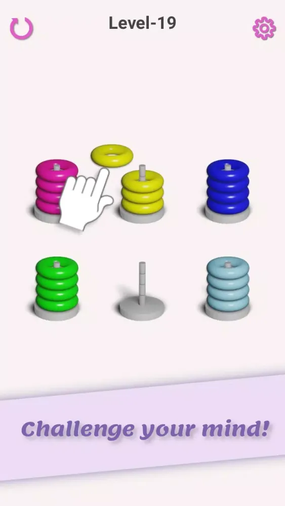 Hoop Stack Color Sorting game! Screenshots