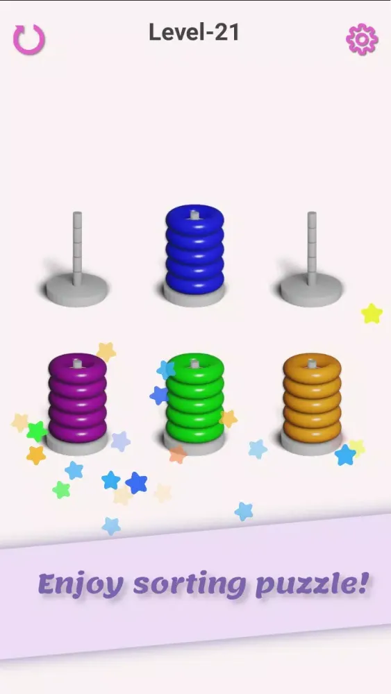 Hoop Stack Color Sorting game! Screenshots
