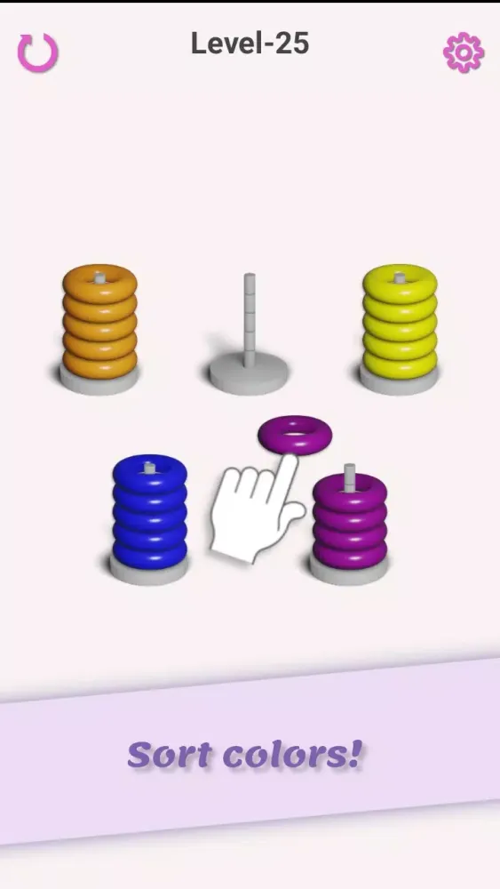 Hoop Stack Color Sorting game! Screenshots