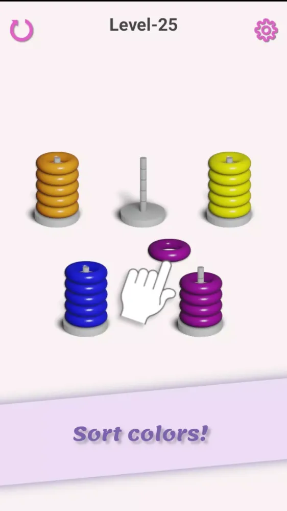 Hoop Stack Color Sorting game! Screenshots