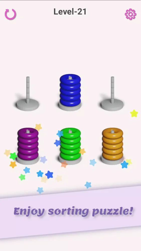 Hoop Stack Color Sorting game! Screenshots