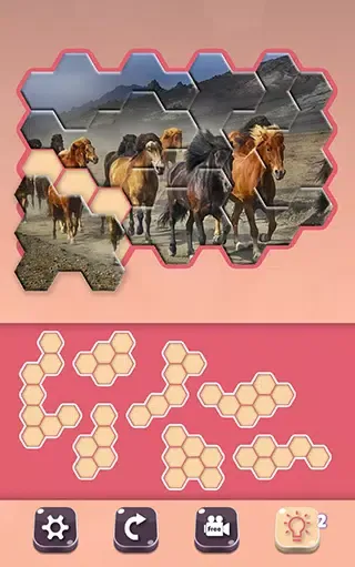 Screenshot di Animals Jigsaw! - Hexa puzzle