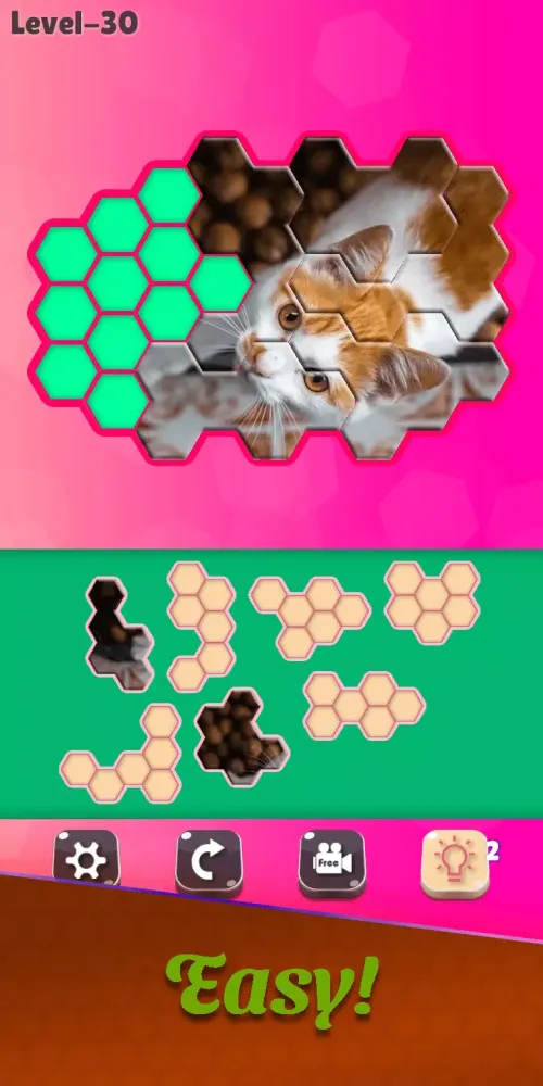 Cats Jigsaw! - Hexa Puzzle Screenshots