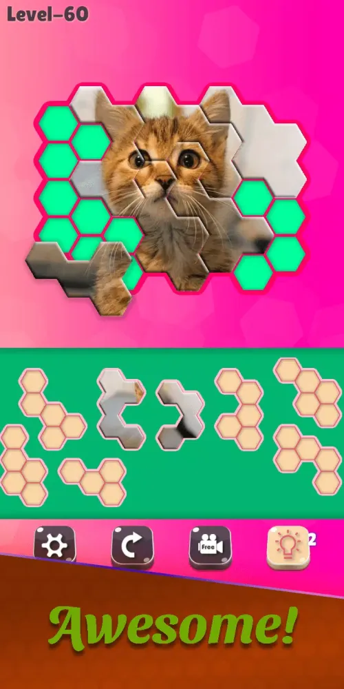 Cats Jigsaw! - Hexa Puzzle Screenshots