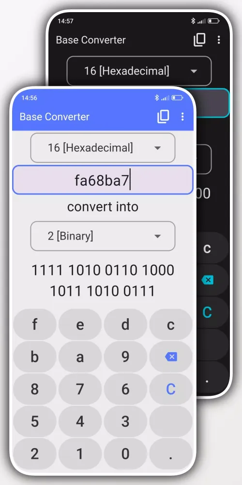 Base Converter Ekran Görüntüleri
