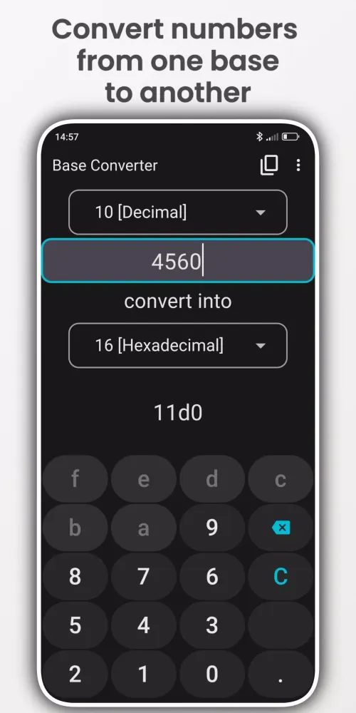 Base Converter Ekran Görüntüleri