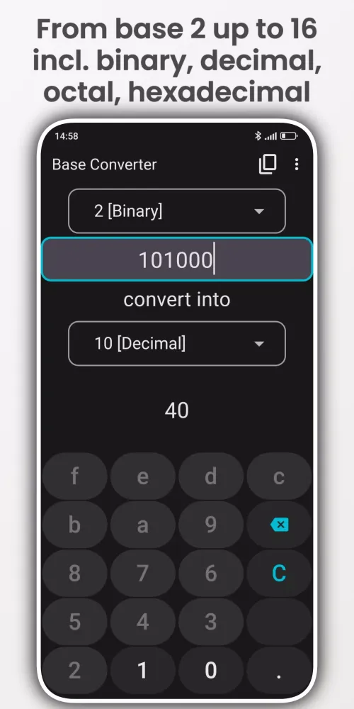 Base Converter Ekran Görüntüleri