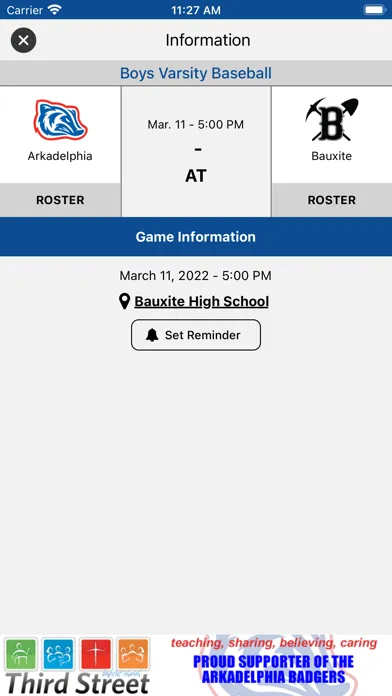 Arkadelphia Badger Athletics Screenshots