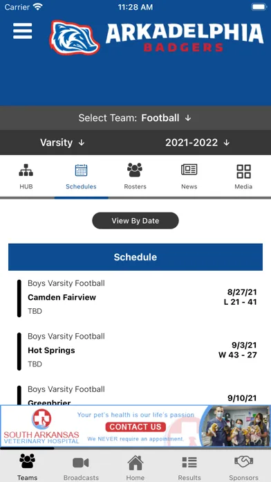 Arkadelphia Badger Athletics Screenshots