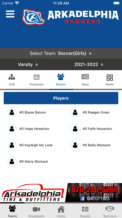 Arkadelphia Badger Athletics Screenshots