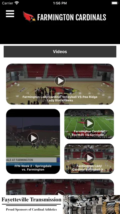 ภาพหน้าจอของ Farmington Cardinals Athletics