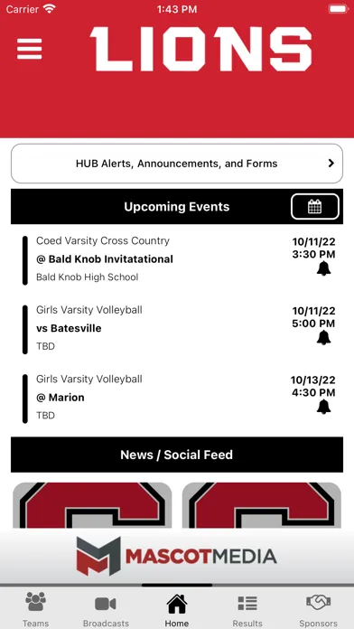 Zrzuty ekranu Searcy Lions Athletics