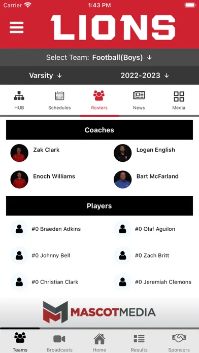 Zrzuty ekranu Searcy Lions Athletics