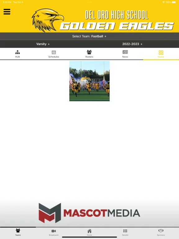 Screenshot di Del Oro Athletics iPad 