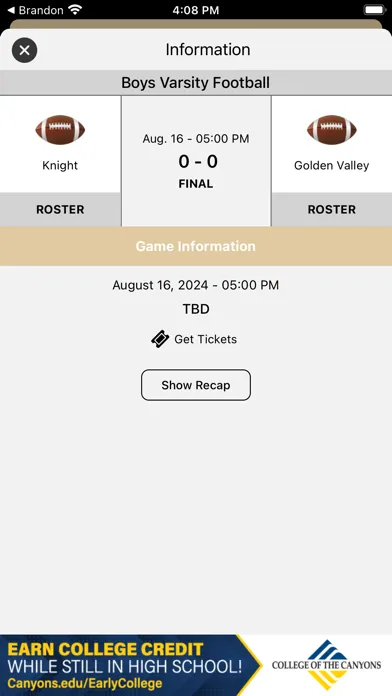 Golden Valley Athletics স্ক্রিনশট