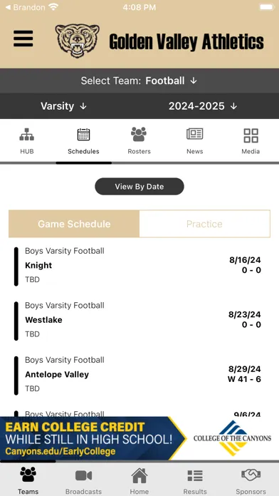 Golden Valley Athletics স্ক্রিনশট