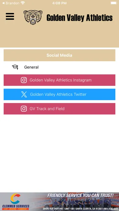Golden Valley Athletics স্ক্রিনশট