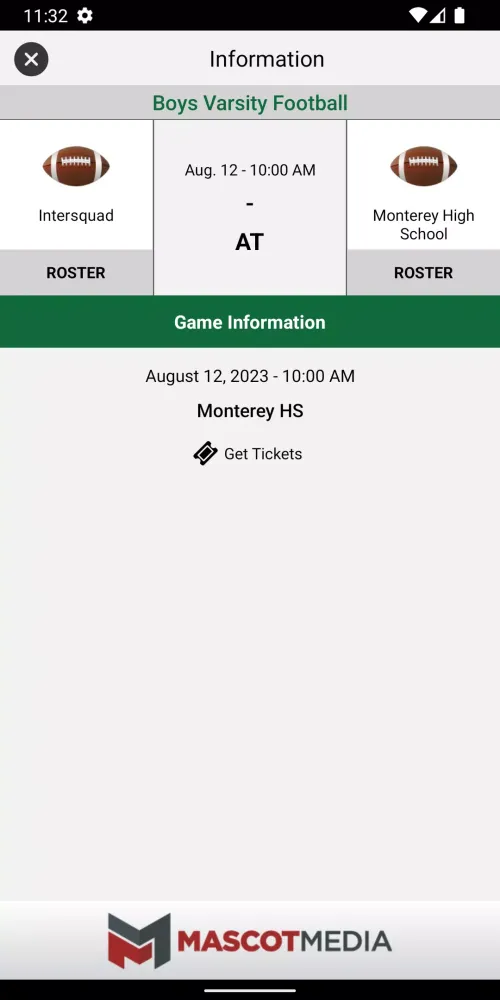 Capturas de pantalla de Monterey Toreadores Athletics