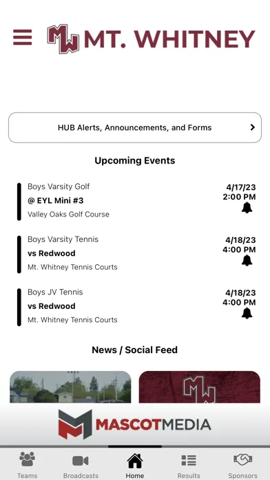 Mt. Whitney Pioneer Athletics سکرین شاٹس