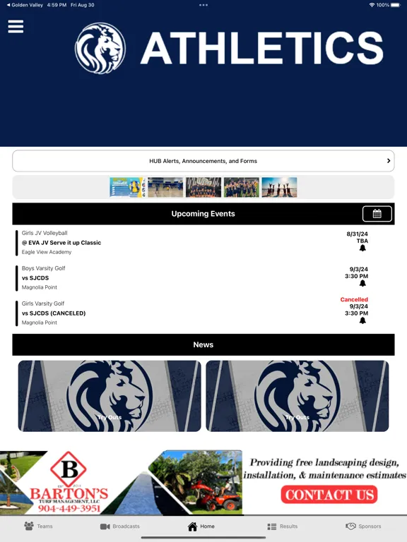 St. John's Athletics iPad  স্ক্রিনশট