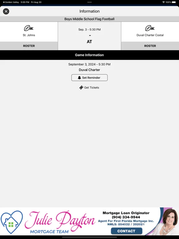 St. John's Athletics iPad  স্ক্রিনশট