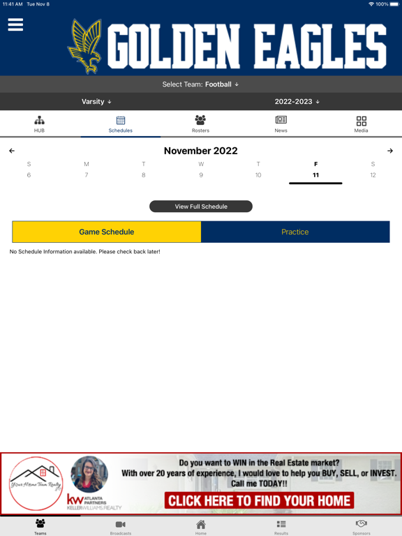 Eagle's Landing Athletics iPad  Screenshots