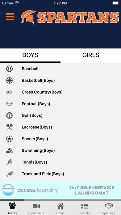 Capturas de tela do North Springs Athletics