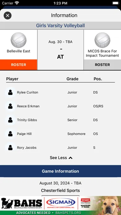 Belleville East Athletics স্ক্রিনশট