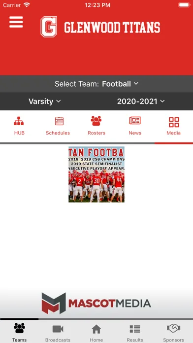 ภาพหน้าจอของ Glenwood Titans Athletics