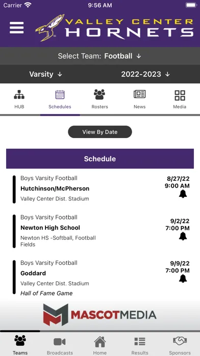 Valley Center Athletics 스크린샷