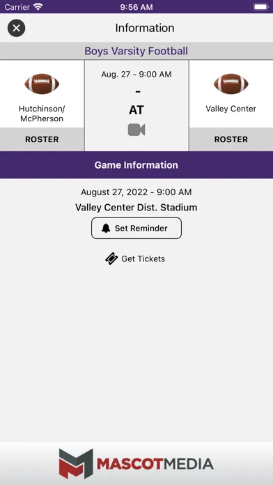 Valley Center Athletics 스크린샷
