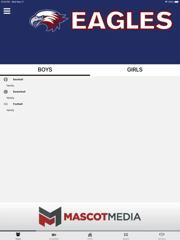 East Wake Athletics iPad  スクリーンショット