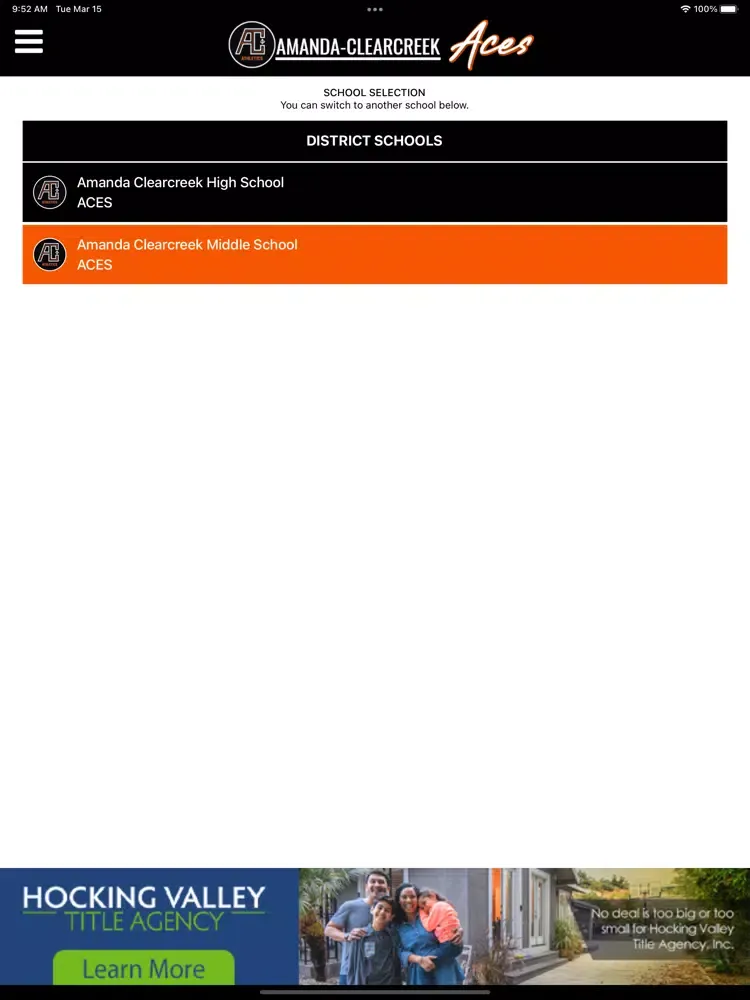 Screenshot di Amanda Clearcreek Athletics iPad 
