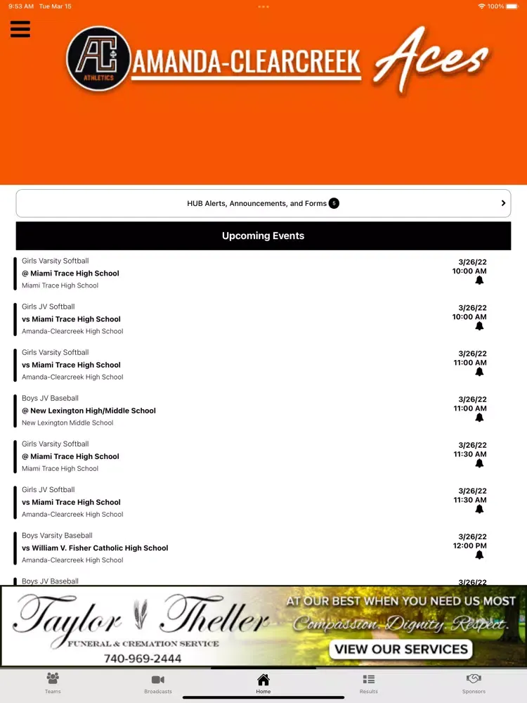 Screenshot di Amanda Clearcreek Athletics iPad 