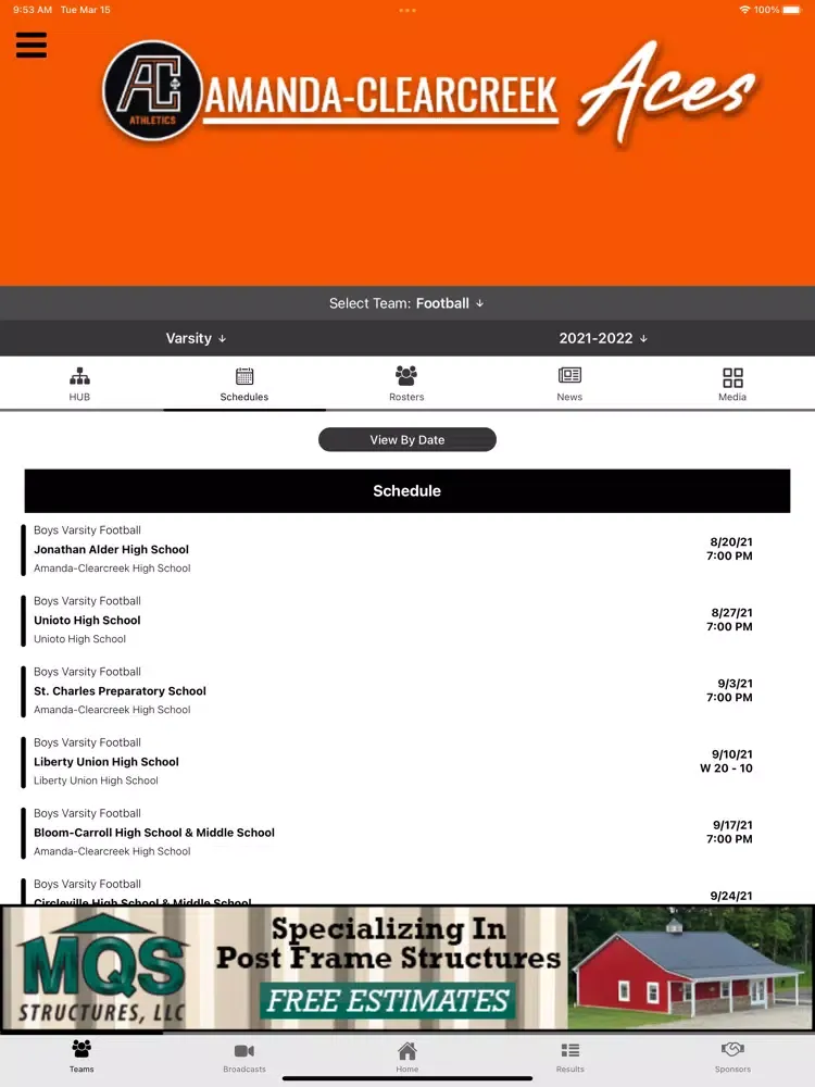 Screenshot di Amanda Clearcreek Athletics iPad 