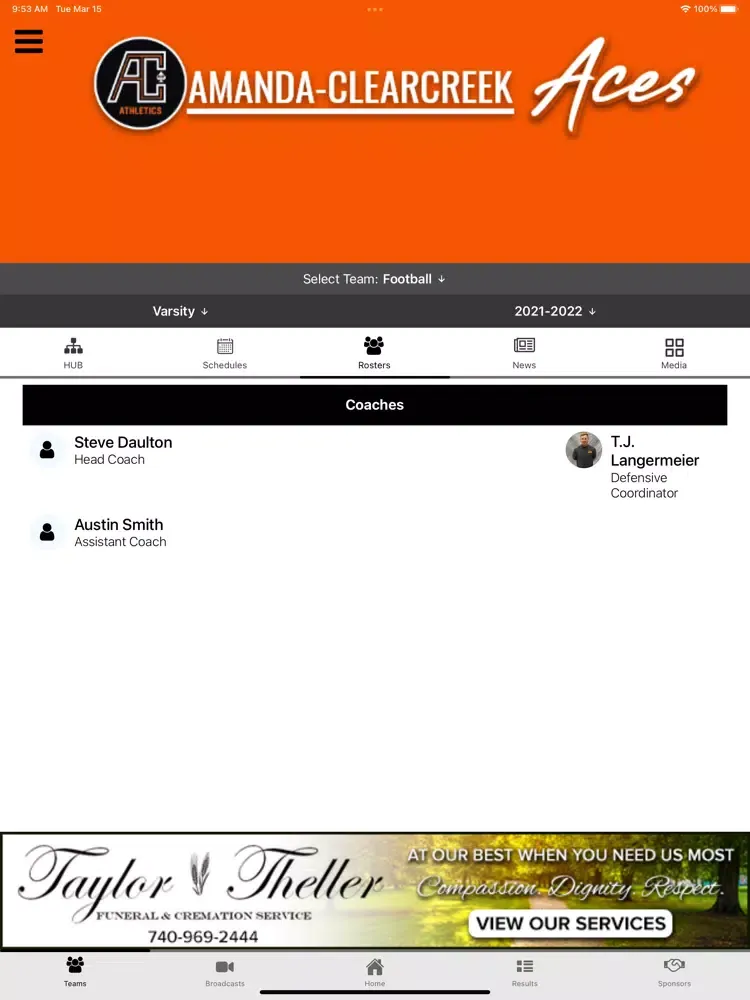 Screenshot di Amanda Clearcreek Athletics iPad 