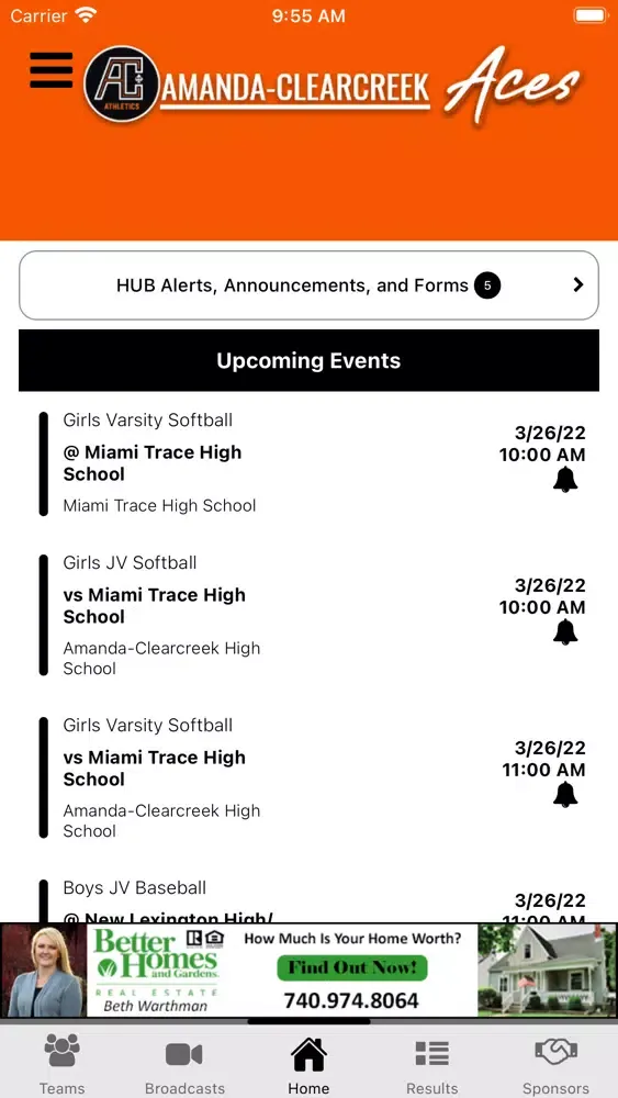 Screenshot di Amanda Clearcreek Athletics