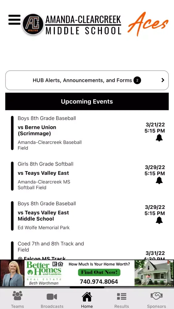 Screenshot di Amanda Clearcreek Athletics