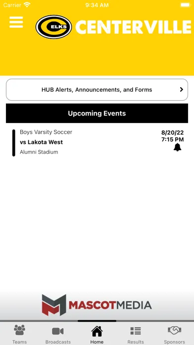 Screenshot di Centerville Elks Athletics