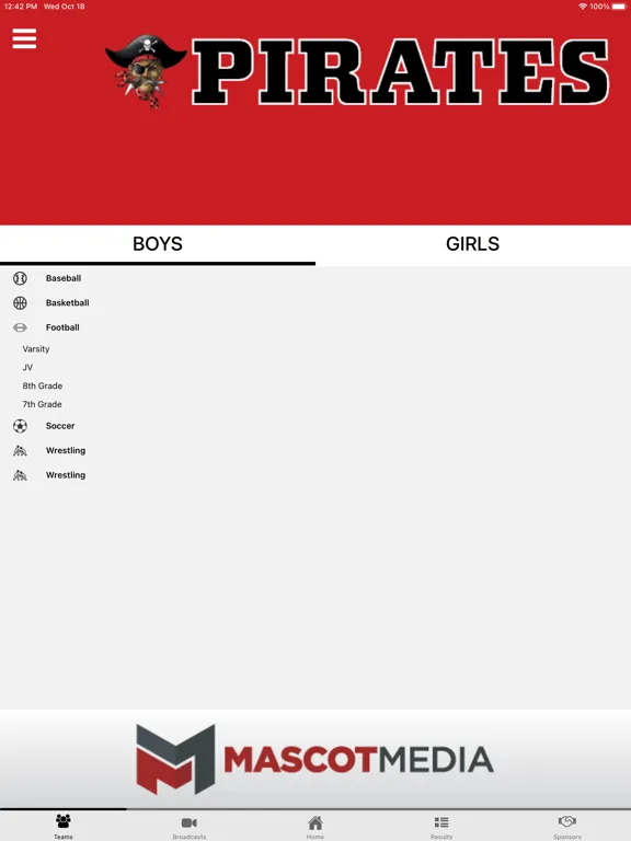 West Carrollton Athletics iPad  Screenshots