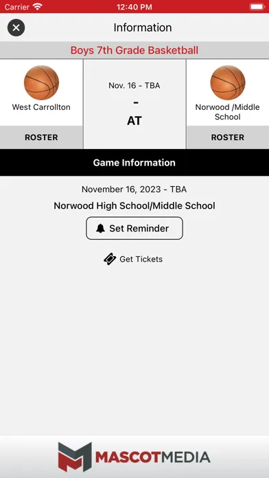 West Carrollton Athletics Screenshots