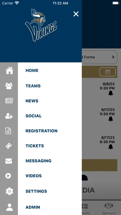 Ảnh chụp màn hình của Spartanburg Vikings Athletics