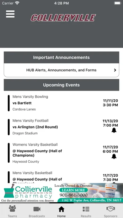Collierville Dragons Athletics স্ক্রিনশট
